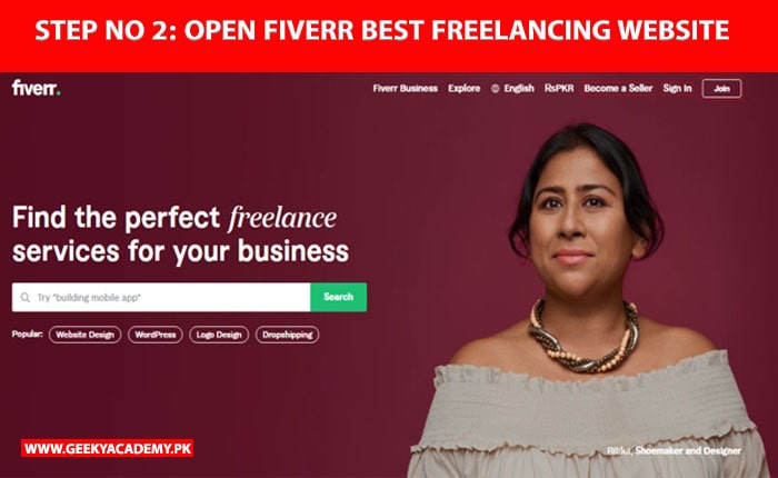 STEP NO 2 OPEN FIVERR BEST FREELANCING WEBSITE - HOW TO CREATE ACCOUNT ON FIVERR
