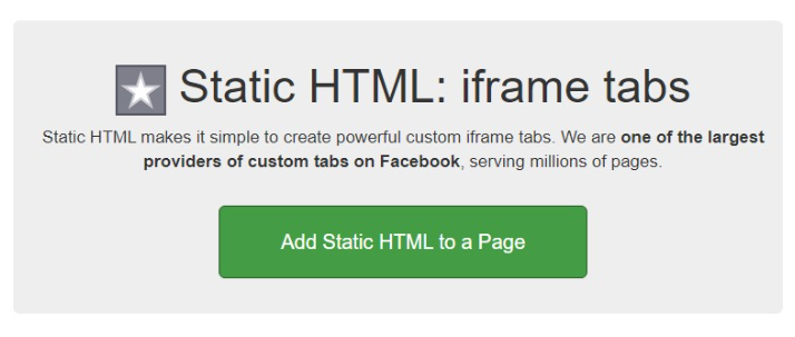 How To Get Dofollow Backlink From Facebook - Add Static HTML to Page