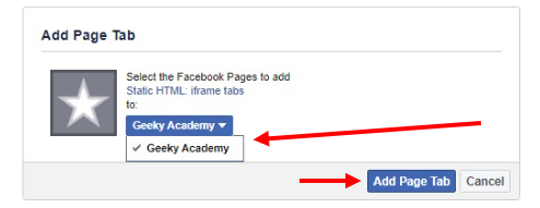 How To Get Dofollow Backlink From Facebook - Page and Click Add Page Tab