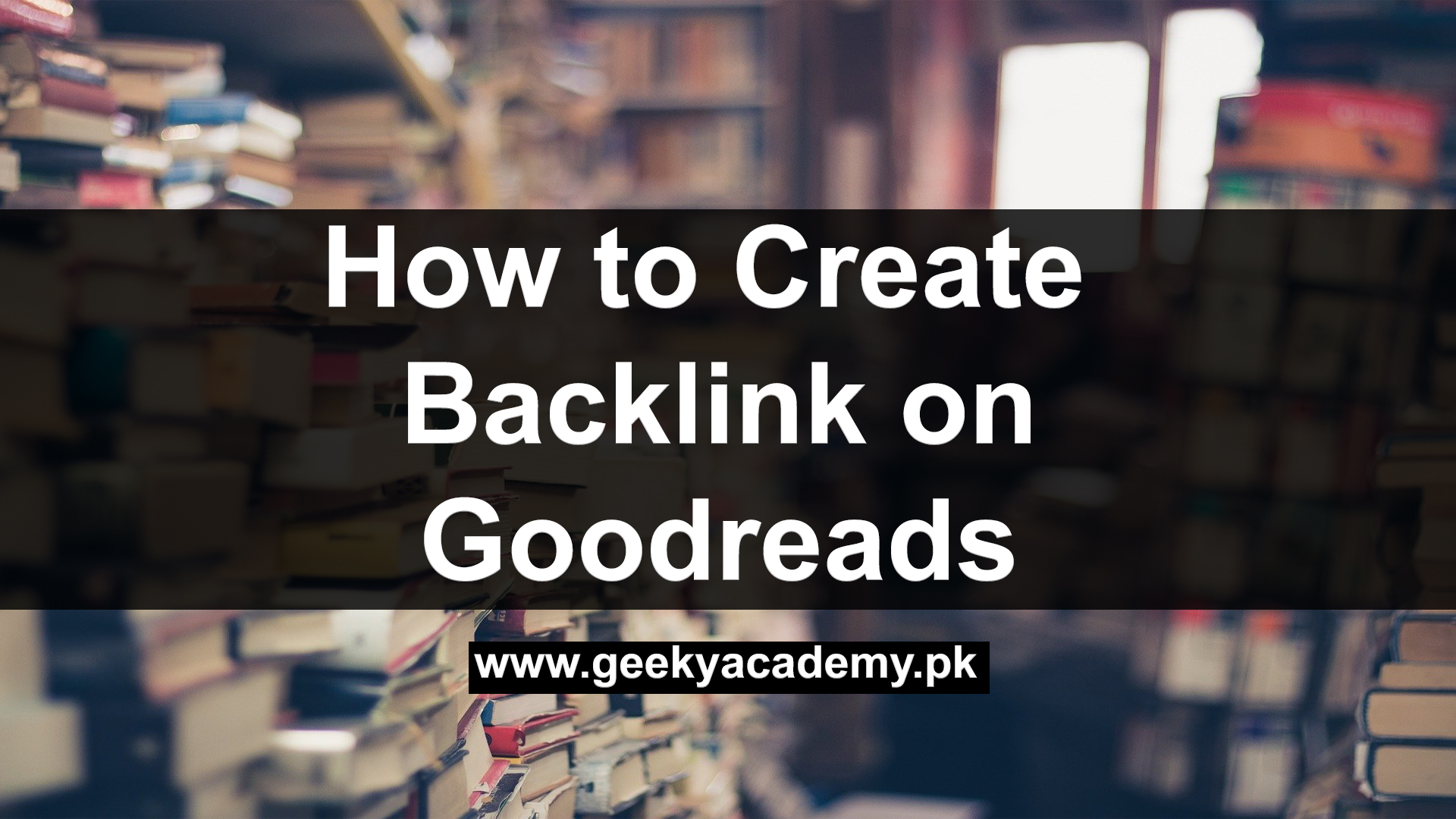 How to Create Backlink on Good Reads