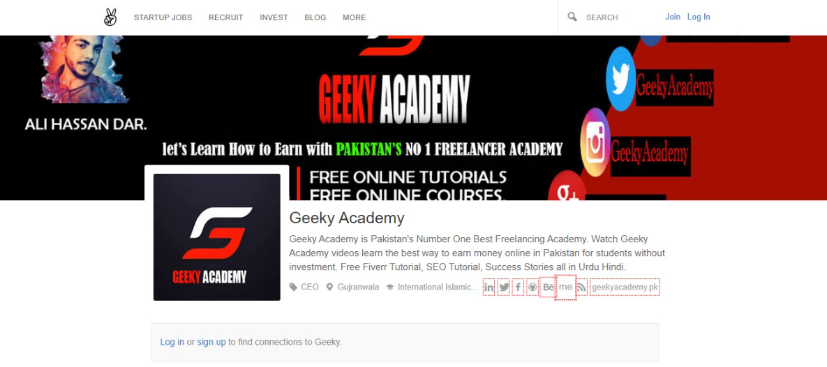 How to Create Profile Backlink on Angel.co - Geeky Academy
