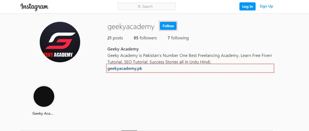 Geeky Academy Instagram Profile