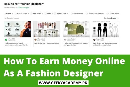 How To Earn Money Online As A Fashion Designer, Geeky Academy,