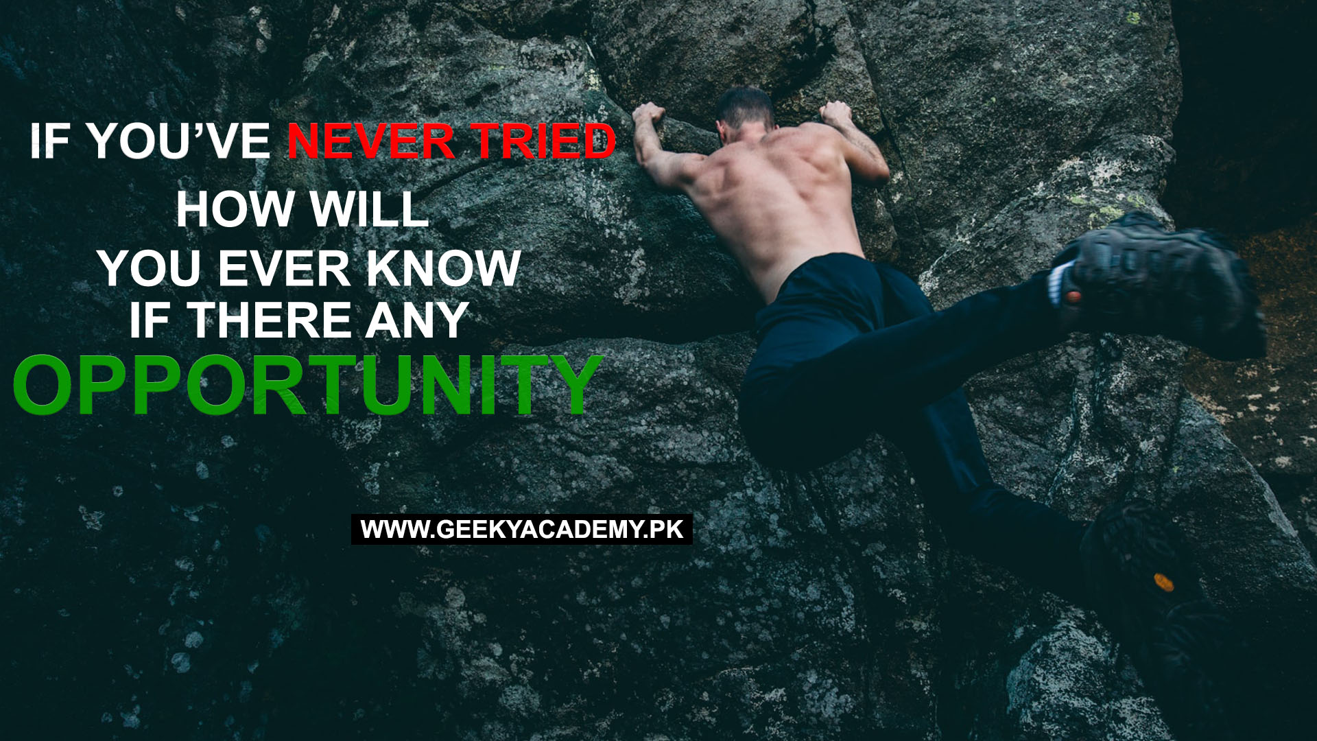 motivational quotes - If You’ve Never Tried How Will You Ever Know If There Any Opportunity