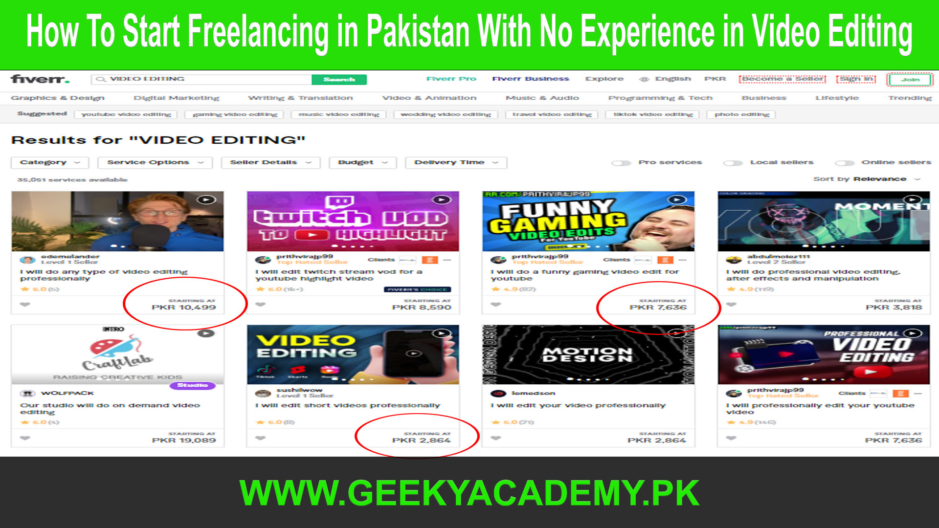 How To Start Freelancing in Pakistan With No Experience in Video Editing, Fiverr, Video Editing
