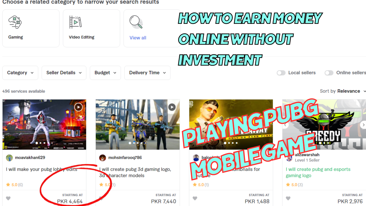 How to Earn Money Online Without Investment By Playing PUBG Mobile Game