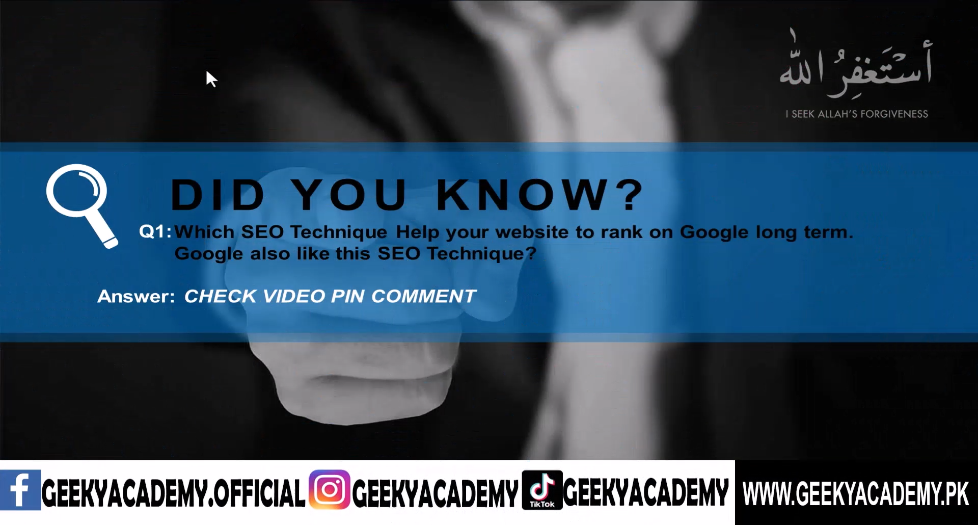 Did you know Which SEO Technique helps your website to rank in Google for the long term Google also loves this