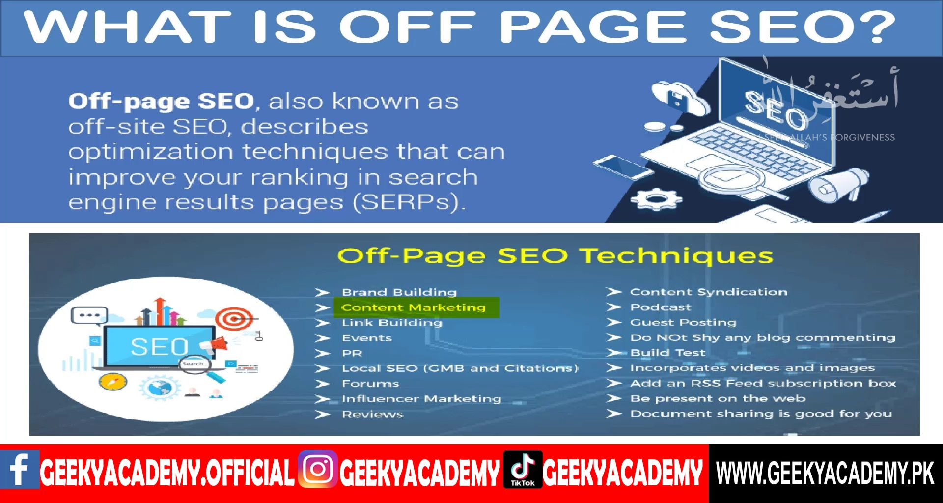 Off Page SEO Examples