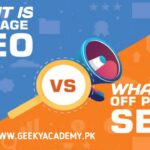 What is On Page SEO, What is Off Page SEO, What is On Page SEO and Off Page SEO, SEO Course