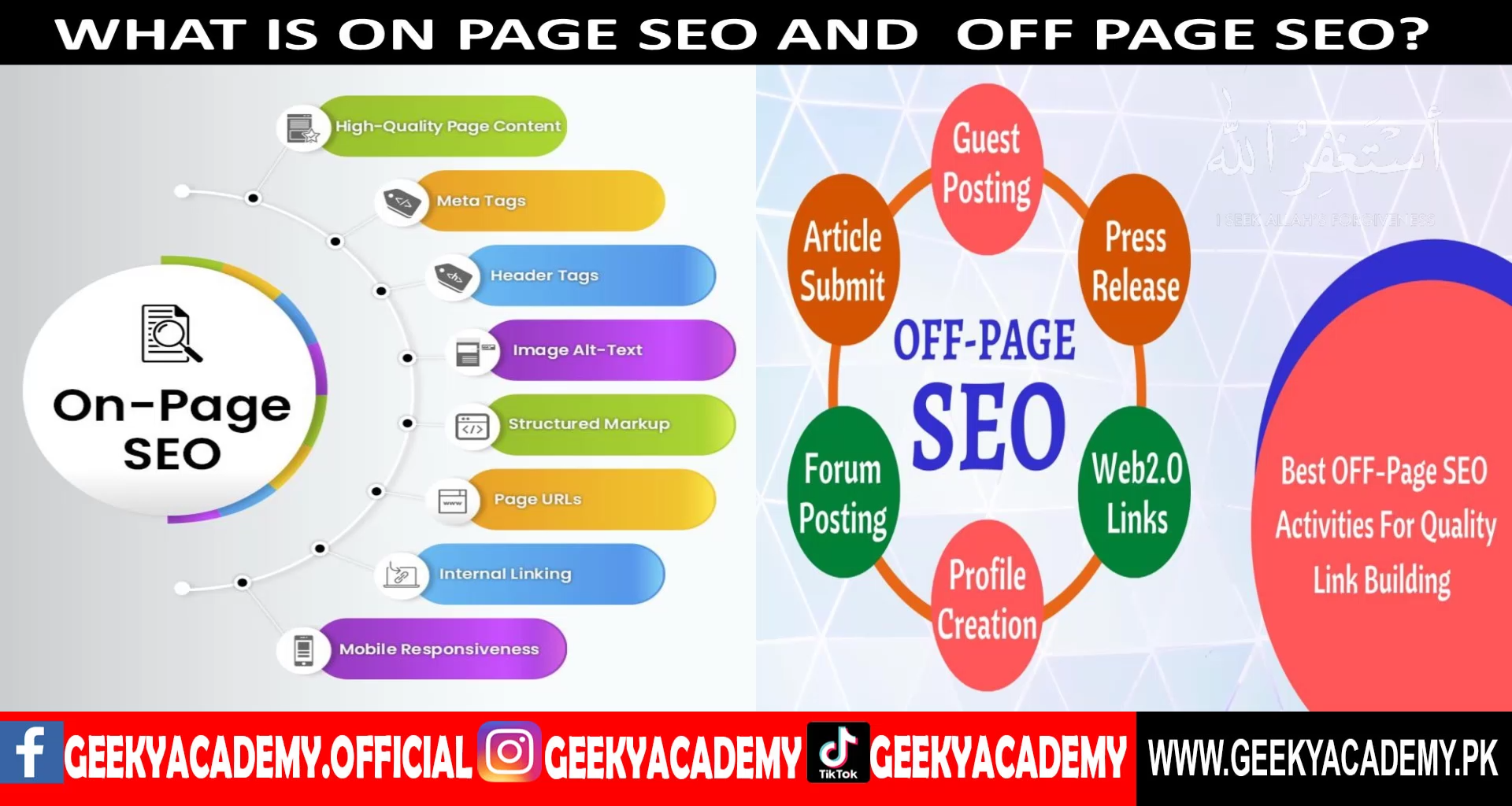 What is On Page SEO and What is Off Page SEO